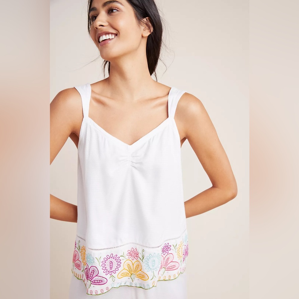 Anthropologie Pennbrooke Embroidered
Sleep Cami NWT Size Medium